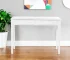HMS Luxury White Solid Wood 43" Writing Desk with Two Drawers for Office Bedroom or CEO Office Certified Computer Table