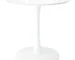 Goldoma 32-inch white metal round dining table for 2 in a cozy breakfast nook