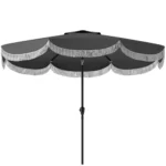 8.8FT Patio Umbrella Black