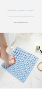 Shower Bath Mat Environmental Protection Tasteless TPE Toilet Household Bathtub Bathroom Hollow Hydrophobic Thicken AntiSlip