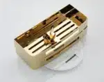 Bathroom Shelf Bath Storage Holder Wall Mounted Gold Stainless Steel Square Bath Shower Shelf Bath Shampoo Holder Corner