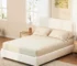 Goldoma Queen Bed Frame with Adjustable Height Headboard, Modern Platform Bed with Curved Cloud Headboard