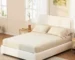 Goldoma Queen Bed Frame with Adjustable Height Headboard, Modern Platform Bed with Curved Cloud Headboard
