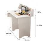 YQ FOREVER Corner Study MDF Desk Home Office Table Desk Officeworks Dual Computer Desk - Image 5