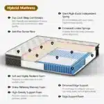 Goldoma Hybrid Mattress in a Box – Memory Foam & Pocket Spring, Medium Firmness, 25cm – close-up detail
