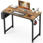 FCJ Modern Minimalist Style Computer Desk Simple Wooden Design Adjustable Cooling for Home Office Bedroom Living Room School Use
