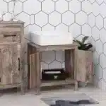 Bathroom Vanity Cabinet with Double Door – top view