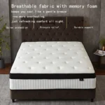 Goldoma 12-inch hybrid king mattress with pocket springs and foam layers, medium firm bed-in-a-box