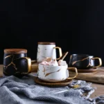 Coffee Mugs Marble Gold Inlay Mug Breakfast Mug Office Home Drinkware Milk Cup Dropshipping