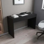 Black Wengue 2-Drawer Computer Desk