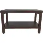 HMS Rectangular Teak Bathroom Shelf Shower Stool or Bench with Brown Finish for Your Modern Bathroom – styled in a modern