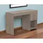 HMS Traditional Style Light Gray 47" Computer Desk Melamine Wood with Two Drawers MDF Office Furniture for Office Bedroom Use
