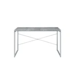 HMS 47" Gray and Black Writing Desk Elegant Computer Desk with Comfortable Size for Home or Office Use – close-up detail