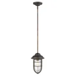 HMS Modern Antique Bronze Teardrop Pendant Light Warm White 4000K 3000K CCT Classic for Home Restaurant Small Middle Ceiling