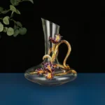 Creative Enamel Iris Glass cup Champagne Flutes Crystalline Party Gift Toasting Glass Goblet Crystal Anniversary unique mug