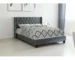 Goldoma Queen Size Blue Tufted Soft Bed Headboard with Wood Frame