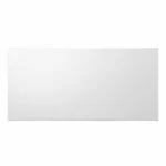 HMS 43 Minimalist White Writing Desk with Two Drawers Office Furniture for Home Bedroom or Office Building Computer Table