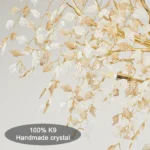 Modern Crystal Gold Chandelier, Tree Branch Chandeliers for Dining Room Over Table,Living Room,High Ceiling,Kitchen