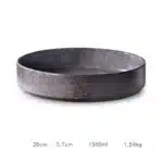 Creative Tableware Ceramic Round Bowl Soup Bowl Vegetable Bowl Rice Bowl Large Bowl Deep Dish Western Food Bowl Plate Soup