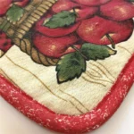 5Pcs/Pack 16.5x16.5cm Square Sewing Cotton Heat Resistant Potholder Pot Holder Pads Table Placemat Kitchen Baking Tool – top