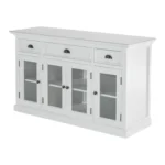 HMS Modern Farmhouse White Buffet Server for Kitchen Storage - Image 3