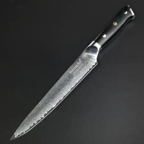 Sunnecko 8-Inch Damascus VG10 Steel Chef Knife with G10 Handle Made in China Kitchen Specialty Tool