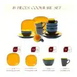 European Ceramic Dining Dinner Plate Set High Quality Classic Stoneware Plate & Dish for Home Premium Quality Serving