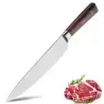 Factory Outlet Stainless Steel Japanese Santoku Knife 8 Inch Professional Kitchen Chef Knife – angled view