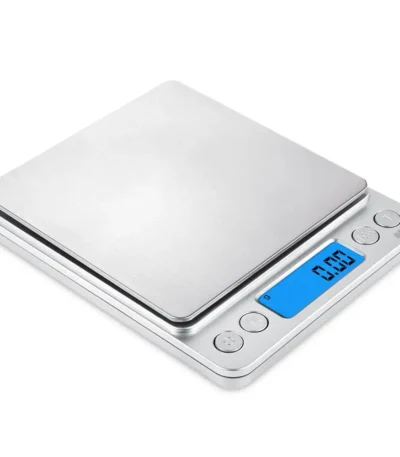 AMIR Digital Kitchen Scale Mini Pocket Stainless Steel Food Baking Scale 500g/0.01g LCD Display Electronic Kitchen Scales