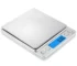 Digital kitchen scale 500g with stainless steel surface and LCD display showing weight