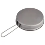 TOAKS Titanium Pan Outdoor Cookware Set With Folding Handle Ultralight Portable Titanium Pan – top view
