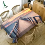 Nordic White Tablecloth Cotton Linen Map Rectangle Round Table Cloth Soft Cover Lace Tassel Outdoor Picnic Blanket for