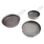 TOAKS Titanium Pan Outdoor Cookware Set With Folding Handle Ultralight Portable Titanium Pan – styled in a modern Pots &