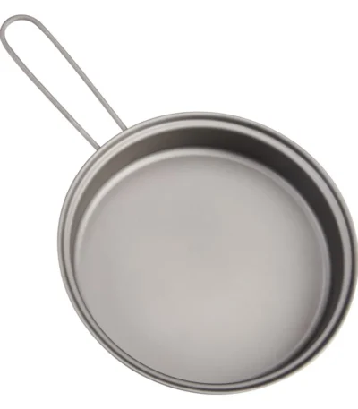 TOAKS Titanium Pan Outdoor Cookware Set With Folding Handle Ultralight Portable Titanium Pan