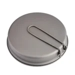 TOAKS Titanium Pan Outdoor Cookware Set With Folding Handle Ultralight Portable Titanium Pan – base detail