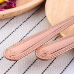 Big Salad Spoon Fork Set Stainless Steel Kitchen Food Server Pasta Utensils Public Gold Tableware Using Buffet Restaurant Tools - Image 4