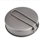 TOAKS Titanium Pan Outdoor Cookware Set With Folding Handle Ultralight Portable Titanium Pan – top view