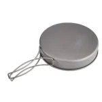 TOAKS Titanium Pan Outdoor Cookware Set With Folding Handle Ultralight Portable Titanium Pan – side view