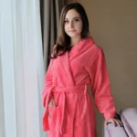 Cotton Hooded Bathrobe Men 100%Long Terry Towel Big and Tall Towel Bathrobe Male Terry Cloth Bath Robe Sleeping Dressing