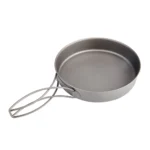 TOAKS Titanium Pan Outdoor Cookware Set With Folding Handle Ultralight Portable Titanium Pan – base detail
