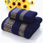 100% Black Cotton Bath Towel Absorbent Adult Bath Towels Solid Color Soft Face Hand Towel For Bathroom Washcloth 70x140cm