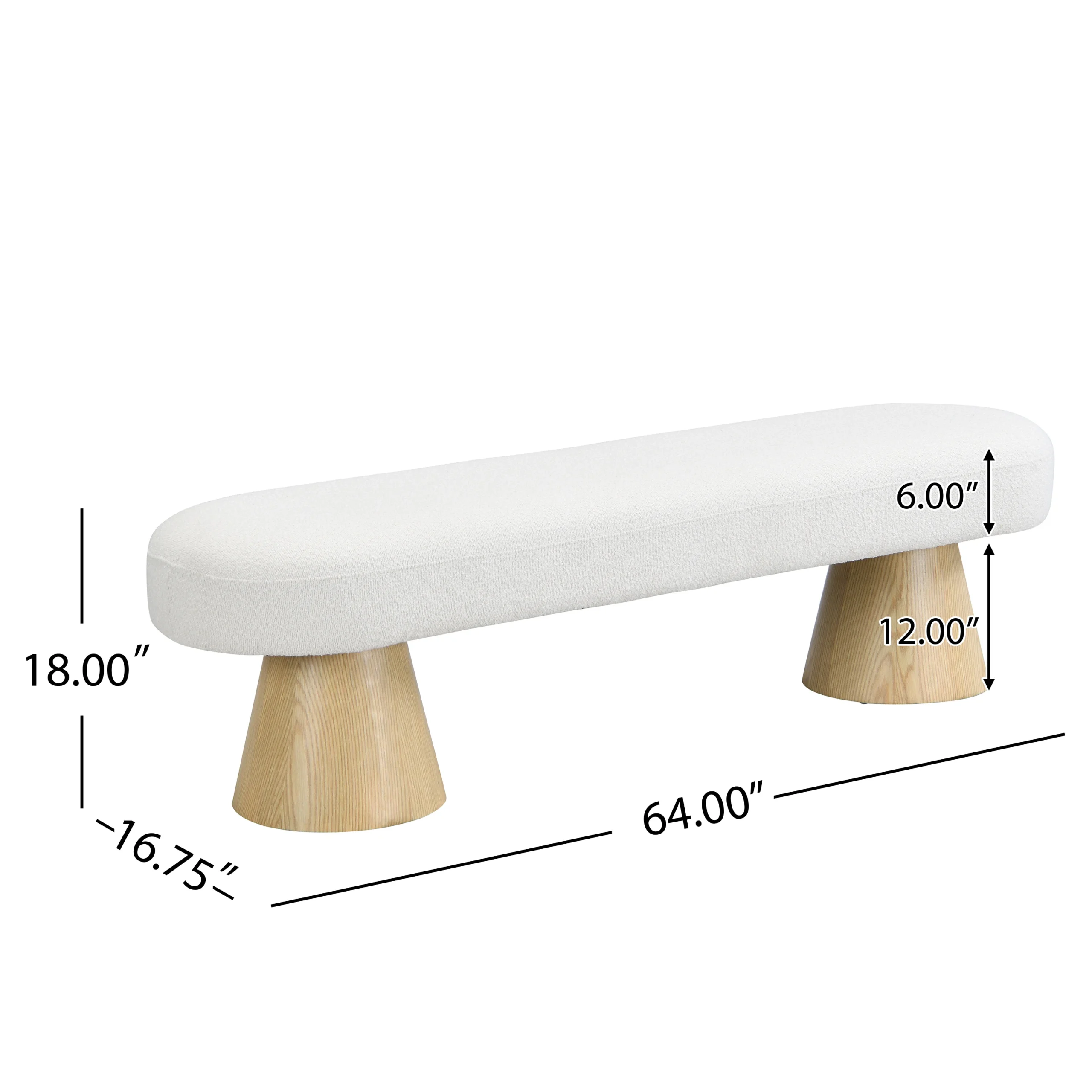 Goldoma Adjustable Boucle Ottoman Bed with Storage