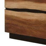 Smokey Walnut 2-drawer nightstand with coffee bean finish in a bedroom