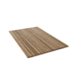 HMS High Quality 20" Square Natural Teak Shower Mat Anti-Slip Modern Design Bamboo Bath Mat High Water for Bathroom Use
