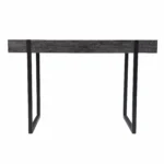HMS 45 Black Luxury Stainless Steel Writing Desk Modern Design Style Manager Computer Table for Office or Bedroom Use – side