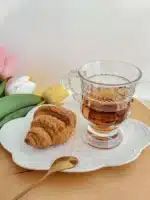 Heat Resistant Thick Glass Cup Luxurious European Style Teacup Coffee Cup Healthy Drink Mug Tea Mugs – styled in a modern