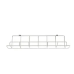 HMS Adjustable Rolling Computer Desk in Khaki and White Wood Stainless Steel with Light Khaki and White Wood Stainless Steel