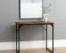 HMS 32" Brown and Black Wood and Metal H-Shape Computer Desk Stylish Office Desks