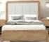 Goldoma Modern King Size Adjustable Soft Bed with Oak Wood Frame and Channel Padded Headboard