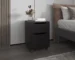 Goldoma wenge nightstand with drawer in a modern bedroom